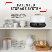 طباخة بالبخار من تيفال - سعة 6 لتر - لون اسود