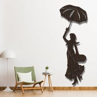 لوحة ديكور منحوتة خشبية جدارية امرأة