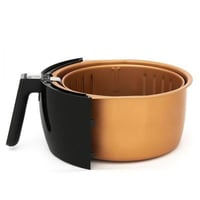 إديسون مقلاة كهربائية بدون زيت 3.5 لتر - أسود