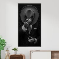 غموض رجل - لوحة كانفس جدارية