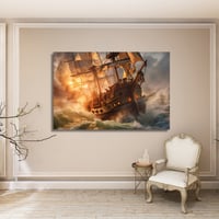 لوحة جدارية كنفاس مطبوعة وديكور باخره