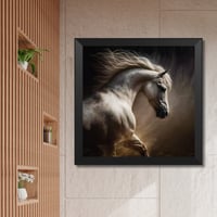 لوحة جدارية مطبوعة كنفاس الخيل