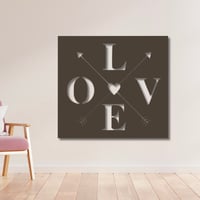 منحوتة خشبية لوحة ديكور نقشة Love