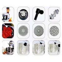 عجانة استيل مفرمة لحم وخلاط 3 في 1 من دي ال سي - 8...