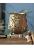 شمعدان نحاسي مخرم