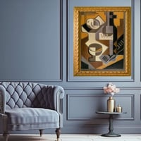 لوحة جدارية كلاسيكية مطبوعة ومغلفة بالزجاج - الفنا...