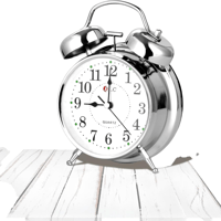 ساعة منبه كلاسيكي بعقارب تصميم انيق من دي ال سي