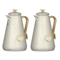 طقم ترمس حراري للقهوة والشاي من السيف - سعة 1 لتر...