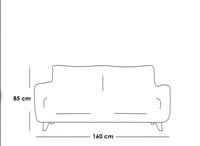 طقم كنب للصاله قطعتين - بيج