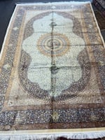 سجادة ايرانية حرير منياتور صناعة يدوية | مقاس: 2x3...