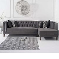 كنب زاوية مودرن - لون رمادي