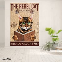 لوحة جدارية مطبوعة على لوح اكريلك - قطة