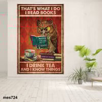 لوحة جدارية مطبوعة على لوح خشب MDF - بومة