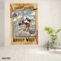 لوحة جدارية مطبوعة على لوح اكريلك - ميكي ماوس