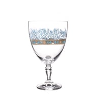 طقم كاسات زجاجية فاخرة مذهبة بزخرفة عصرية وانيقة م...