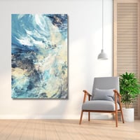 لوحة جدارية تشكيلية - تجريدي - مطبوعة على لوح اكري...