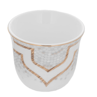 طقم فناجين قهوة عربية بنقشة انيقة من السيف - 12 قط...