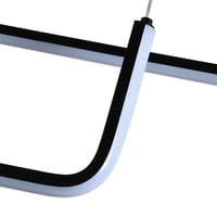 اضاءة سقف معلقة - ثريا معلقة ليد خطين تصميم مودرن...