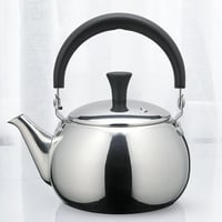 غلاية شاي استيل مع مصفاة من السيف -لون فضي - متوفر...