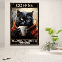 لوحة جدارية مطبوعة على لوح خشب MDF - قطة