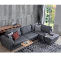 كنب زاوية مودرن - لون رمادي