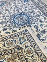 سجاد ايراني نايين صوف - صناعة و نسيج يدوي | مقاس:...