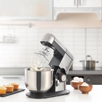 خلاط كهربائي قائم مع وعاء ستيل و6 اعدادات للسرعة م...