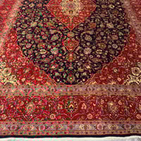 سجادة ايراني نسيج يدوي كاشان صوف | مقاس: 3x4 m