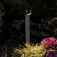 انارة خارجية - عامود انارة حدائق مع لمبة دائرية مت...