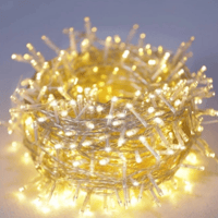 حبل اضاءة للزينة عقد مصابيح منيرة من دي ال سي - طو...