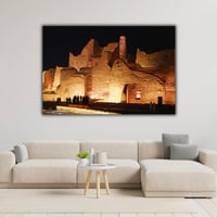 لوحة جدارية تشكيلية - منطقة الدرعية - مطبوعة على ل...