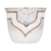 طقم فناجين قهوة عربية بنقشة انيقة من السيف - 12 قط...