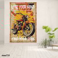 لوحة جدارية مطبوعة على لوح خشب MDF -دراجة