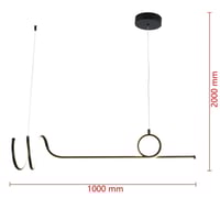 اضاءة سقف - ثريا معلقة ليد دوائر تصميم مودرن