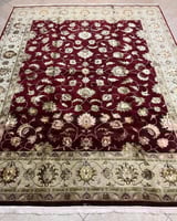 سجادة كشميري مصنوع من الحرير والصوف الطبيعي | مقاس...