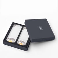 طقم صحون تقديم مستطيلة بورسلان فاخر مذهب بزخرفة ان...