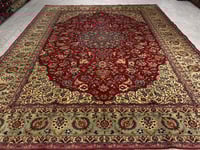 سجاد ايراني مشهد - صناعة و نسيج يدوي | مقاس: 3x3.8...