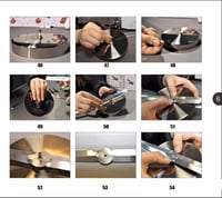 ساعة جدارية لاصقة 3D لون فضي سهلة التركيب