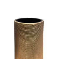 حوض و اصيص نباتات صناعية وطبيعية - ذهبي معتق منقط...