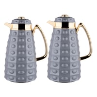 طقم ترمس حراري للقهوة والشاي من السيف -سعة 1 لتر -...