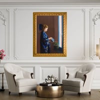 لوحة جدارية كلاسيكية مطبوعة ومغلفة بالزجاج - الفنا...