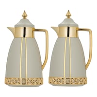 طقم ترمس حراري للقهوة والشاي من السيف - سعة 1 لتر...