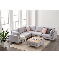 كنب زاوية مودرن - لون رمادي فاتح