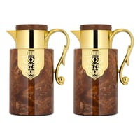 طقم ترمس حراري للقهوة والشاي من السيف - سعة 1 لتر...