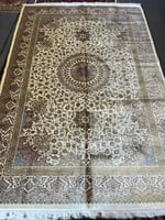 سجادة ايرانية حرير منياتور صناعة يدوية | مقاس: 2x3...