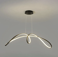 انارة سقف معلقة ثريا كونري عشوائي مودرن لون اسود -...