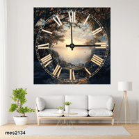 ساعة حائط أكريليك مربعة – ممر الضوء الساحلي