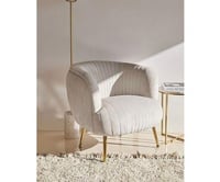 كرسي جانبي كنب مفرد بيج