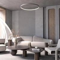 اضاءة سقف معلقة - ثريا معلقة ليد تصميم دائري - متو...