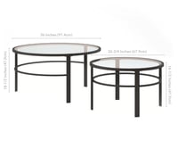 طقم طاولات قهوة وسط - اختر اللون